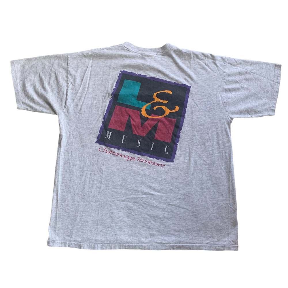 Vintage y2k L&M Music Chattanooga TN 90s T-shirt Size XL
